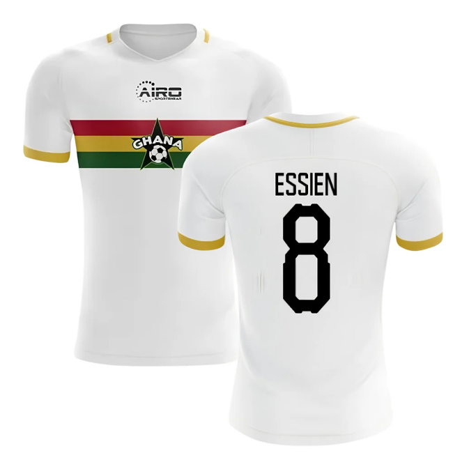 2025-2026 Ghana Away Concept Football Shirt (Essien 8)-SoccerKits Hub | Buy Soccer Jerseys Online